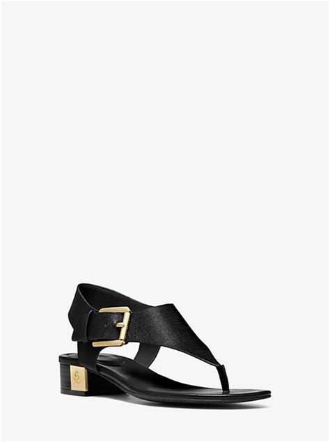 sandale michael kors london|London Saffiano Leather Sandal .